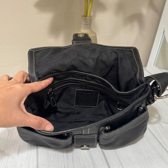 Coach 3653 Vintage Y2K Soho Black Leather Small Shoulder Bag - Picture 7 of 11